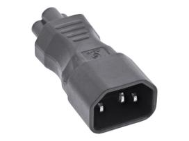 INLINE - Adapter für Power Connector - IEC 60320 C14 zu IEC 60320 C5 - 2.5 A - Schwarz