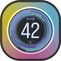 iCUE Link AIO LCD Screen Modul, Display 5.33 cm (2.1 Zoll), schwarz, für iCUE Link AIO Wasserkühlungen