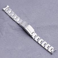 19 mm laikrodžio apyrankė 316L nerūdijančio plieno sidabrinė Oyster stiliaus apyrankė SEIKO 5 laikrodžiui(SNXS73 75 77 79 80 81 SNFF05 SNXG47) J1/K1 19mm