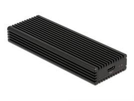 Delock - Speichergehäuse - M.2 - M.2 NVMe Card / SATA 6Gb/s - USB 3,2 (Gen 2) - Schwarz (42004)