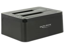 DeLOCK Dual Docking Station SATA HDD > USB3.0 with Clone Function - Speicher-Controller mit One-Touch-Klonen - 6,4 cm, 8,9 cm (2.5, 3.5) - SATA 6Gb/s - 600MBps - USB3.0 (62661)