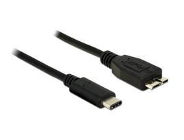 Delock Kabel SuperSpeed USB 10Gbps (USB 3.1, Gen 2) USB Type-C™ Stecker > USB Typ Micro-B Stecker 1 m schwarz (83677)