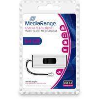 MediaRange SuperSpeed - USB-Flash-Laufwerk - 64GB - USB3.0 - Schwarz/Silber (MR917)