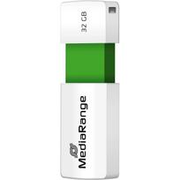 MediaRange - USB-Flash-Laufwerk - 32GB - USB2.0 - weiß, grün (MR973)