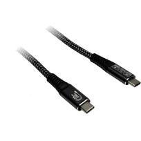USB 3.2 Gen2x2 Kabel, USB-C Stecker > USB-C Stecker (schwarz, 3 Meter, PD 3.1, Laden mit bis zu 240 Watt, gesleevt)