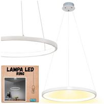 LED žiedo formos lempa, lofto stiliaus virtuvės šviestuvas, skandinaviškas pakabinamas šviestuvas, 110 cm, Neutralus