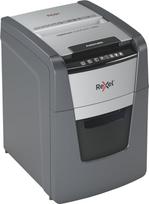 Rexel Optimum AutoFeed+ 100M Paper Shredder, Micro-cut shredding 2x15mm P-5 34L 55dB, Grey/Black