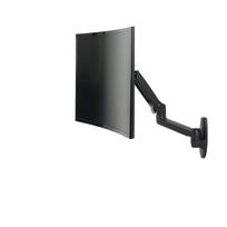 ERGOTRON LX Monitor Arm in Schwarz - Monitor Wandhalterung mit patentierter CF-Technologie für Bildschirme bis 86,40cm (34)  und 3,2-11,3 kg, VESA Standard (45-243-224)
