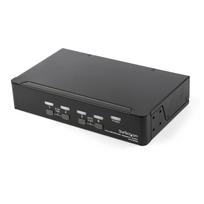 StarTech.com 4-Port DisplayPort KVM Switch - 4K 60Hz - KVM-/Audio-Switch - 4 x KVM/Audio - 1 lokaler Benutzer - Desktop - AC 100 - 240 V