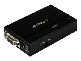 StarTech.com VGA auf Composite oder S-Video Konverter / Adapter bis zu max. 1600x1200 - Videokonverter - Schwarz (VGA2VID)
