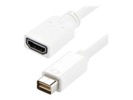 StarTech.com Mini DVI auf HDMI Video Adapter für Macbooks und iMacs - St/Bu - Videoanschluß - HDMI / DVI - Mini-DVI (M) - HDMI, 19-polig (W) - 20cm - weiß - für Apple, MacBook (MDVIHDMIMF)