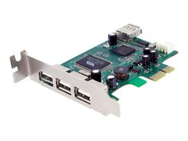 StarTech.com 4 Port USB2.0 PCI Express Low Profile Schnittstellenkarte - USB-Adapter - PCIe Low Profile - USB, USB2.0 - 4 Anschlüsse (PEXUSB4DP)