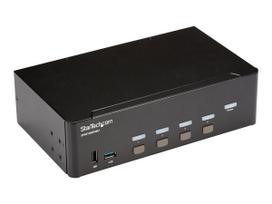 StarTech.com 4 Port HDMI KVM Switch - 4K 30Hz - Dual Display - KVM-/Audio-/USB-Switch - 4 x KVM/Audio/USB - an Rack montierbar (SV431DHD4KU)
