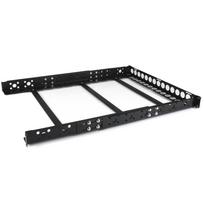 StarTech.com 1U Fixed 48,30cm (19) Adjustable Depth Universal Server Rack Rails - Rack-Schiene - Schwarz - 1U - 48.3 cm ( 48,30cm (19) ) - für P/N: 4POSTRACK12U, 4POSTRACK25U, 4POSTRACK42, RK1236BKF, RK960CP, RKQMCAB12, RKWOODCAB12