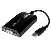 StarTech.com USB auf DVI Video Adapter - Externe Multi Monitor Grafikkarte für PC und MAC - 1920x1200 - Externer Videoadapter - DisplayLink DL-195 - 16MB - USB2.0 - DVI - Schwarz (USB2DVIPRO2)