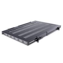 StarTech.com Server Rack Shelf - 1U - Adjustable Mount Depth - Heavy Duty - Rack - Regal - Schwarz - 1U - 48.3 cm (19) - für P/N: RK1233BKM, RK2433BKM, RK2537BKM, RK3236BKF, RK4236BKB, RK4242BK24, RK4242BK30