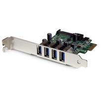 StarTech.com 4 Port PCI Express USB3.0 SuperSpeed Schnittstellenkarte mit UASP - SATA intern - USB-Adapter - PCIe - USB3.0 x 4 - für P/N: USB3S2ESATA3 (PEXUSB3S4V)
