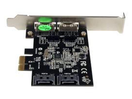 StarTech.com 2 Port SATA III PCI Express Schnittstellenkarte - Speicher-Controller - 2 Sender/Kanal - SATA 6Gb/s / eSATA 6Gb/s Low Profile - 600MBps - PCIe x1 (PEXESAT322I)