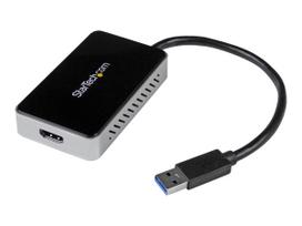 StarTech.com USB3.0 to HDMI External Video Card Adapter with 1-Port USB Hub - Externer Videoadapter - T5-302 - 16MB DDR2 - SuperSpeed USB3.0 - HDMI - Schwarz (USB32HDEH)