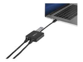StarTech.com USB 3.0 auf Dual Port Gigabit Ethernet LAN Adapter mit USB-Port - Schwarz - Netzwerkadapter - USB 3.0 - GigE - 1000Base-T - 2 Anschlüsse - Schwarz