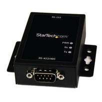 StarTech.com Industrieller Seriell RS232 auf RS422/485 Konverter mit ESD-Schutz - Serieller Adapter - RS-232 - RS-422/485 x 1 - Schwarz (IC232485S)