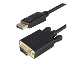 StarTech.com 3 ft DisplayPort to VGA Adapter Cable DP to VGA Black - DisplayPort-Kabel - DisplayPort (M) bis HD-15 (M) - 91.5 cm - eingerastet - Schwarz