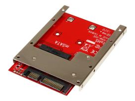 StarTech.com mSATA SSD auf 2.5  SATA Adapter / Konverter - mSATA auf 22-Pin SATA 6,4cm HDD Adapter - Speicher-Controller - 1 Sender/Kanal - SATA 6Gb/s - SATA 6Gb/s - für P/N: BRACKET125PT, BRACKET125PTP, SATERASER4, SDOCK1EU3P2, SDOCK4U313, USB31C2SAT3