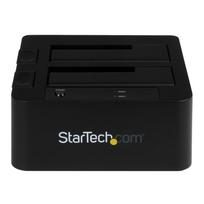 StarTech.com Dual-Bay USB 3.0 eSATA to SATA Hard Drive Docking Station, USB Hard Drive Dock, External 2.53.5 SATA IIIIII, SSDHDD Docking Station, Hot-Swap Hard Drive Bays - Top-Loading - Speicher-Controller - 2.5", 3.5" (6.4 cm, 8.9 cm)