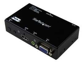 StarTech.com VGA+HDMI to HDMI Converter Switch - Video/Audio-Schalter - Desktop (VS221VGA2HD)