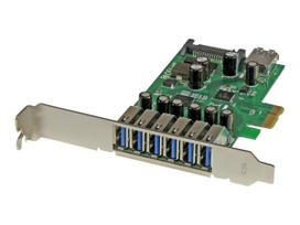 StarTech.com 7 Port PCI Express USB3.0 Karte - USB-Adapter - PCI Express 2,0 x1 - USB, USB2.0, USB3.0 (PEXUSB3S7)