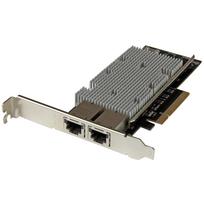 StarTech.com 2 Port PCI Express 10GBase-T Ethernet Netzwerkkarte mit Intel X540 Chip - Netzwerkadapter - PCI Express 2,0 x8 Low Profile - 10GBase-T x 2 - Schwarz (ST20000SPEXI)