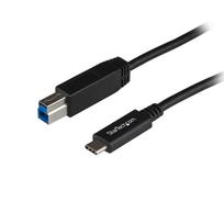 StarTech.com 1m USB 3.1 USB-C auf USB-B Kabel - USB 3.1 Anschlusskabel - USB-Kabel - USB-C (M) bis USB Type B (M) - USB 3.1 - 1 m - Schwarz - für Apple MacBook (USB31CB1M)