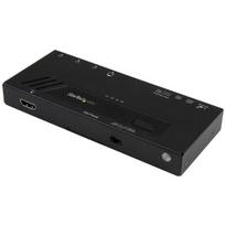 StarTech.com 4 PORT 4K HDMI VIDEO SWITCH StarTech.com 4-Port HDMI Automatic Video Switch - 4K 2x1 HDMI Switch with Fast Switching, Auto-sensing and Serial Control (VS421HD4KA)