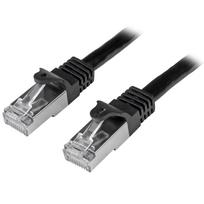 StarTech.com 5,0mBlack Cat6 / Cat 6 Shielded (SFTP) Patch Cable 5m - Patch-Kabel - RJ-45 (M) bis RJ-45 (M) - 5,0m - SFTP - CAT 6 - gepresst, glatt - Schwarz (N6SPAT5MBK)