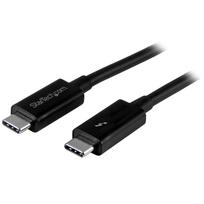 StarTech.com 1,0mThunderbolt 3 (20Gbit/s) USB-C Kabel - Thunderbolt, USB und DisplayPort kompatibel - Thunderbolt-Kabel - 24-Pin-USB Typ C (M) bis 24-Pin-USB Typ C (M) - 1,0m (Thunderbolt 3 / USB / DisplayPort) - Schwarz (TBLT3MM1M)