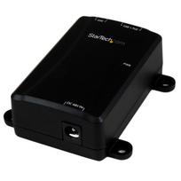 StarTech.com 1 Port Gigabit Midspan - PoE+ Injektor - 802,3at und 802,3af - wandmontierbarer Power over Ethernet Injektor Adapter - Power Injector - 30 Watt (POEINJ1GW)