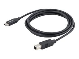 StarTech.com USB-C auf USB-B Kabel - St/St - 2,0m- USB2.0 - USB Typ C Druckerkabel - USB2.0 Typ-C zu Typ-B Kabel - USB-Kabel - USB Typ C (M) bis USB Type B (M) - Thunderbolt 3 / USB2.0 - 2,0m - Schwarz (USB2CB2M)