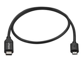 StarTech.com 0.5m USB-C Micro-B Kabel - USB 2.0 - USB-C zu Micro USB Ladekabel - USB 2.0 Typ C zu Micro B Kabel - Thunderbolt 3 kompatibel - USB-Kabel - 24 pin USB-C (M)