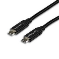 StarTech.com USB-C auf USB-C Kabel mit 5A Power Delivery - St/St - 2m - USB 2.0 - USB-IF zertifiziert - USB Typ C Kabel - USB-Kabel - USB-C (M) gerade bis USB-C (M) gerade - Thunderbolt 3 / USB 2.0 / USB 3.0 / USB 3.1 - 5 A - 2 m - Schwarz