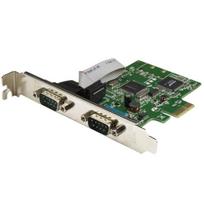 StarTech.com 2-Port PCI Express Serial Card with 16C1050 UART - Serieller Adapter - PCIe Low Profile - RS-232 x 2 (PEX2S1050)