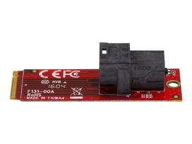StarTech.com U.2 (SFF-8643) to M.2 PCI Express 3.0 x4 Host Adapter Card for 2.5 U.2 NVMe SSD - Schnittstellenadapter - U.2 (U.2) - SAS - M.2 Card - Rot