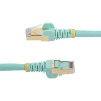 StarTech.com 3,0mCat6a Ethernet Kabel - geschirmt (STP) - Cat6a Netzwerkkabel - Cat6a Patchkabel - Cat 6a - Türkis - Patch-Kabel - RJ-45 (M) bis RJ-45 (M) - 3,0m - STP - CAT 6a - geformt, ohne Haken - Aquamarin (6ASPAT3MAQ)