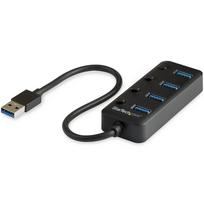 StarTech.com 4-Port USB 3.0 Hub - 4x USB-A - Individual On/Off Switches - Hub - 4 x USB 3.1 Gen 1 - Desktop