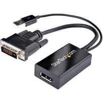 StarTech.com DVI auf DisplayPort Adapter mit USB Power - DVI-D zu DP Video Adapter - DVI zu DisplayPort Konverter - 1920 x 1200 - Display-Adapter - Dual Link - DVI-D (M) bis DisplayPort (W) - USB-Strom