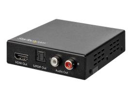 StarTech .com 4K HDMI Audio Extractor - 4K 60Hz - HDMI Audio Sound Splitter - HDR - SPDIF Toslink Optisches Audio (HD202A) - HDMI-Audiosignal-Extractor Mit diesem 4K-HDMI-Audio-Extractor können Sie die Audiodaten aus Ihren HDMI-Videostreams extrahieren, um eine klare Audioausgabe zu erzeugen, die Sie direkt an ein digitales oder analoges Audiogerät anschließen können. Der Extraktor unterstützt die HDMI 2