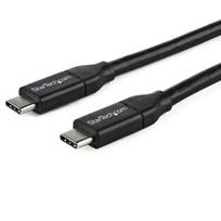 StarTech.com USB-C auf USB-C Kabel mit 5A Power Delivery - St/St - 1m - USB 2.0 - USB-IF zertifiziert - USB Typ C Kabel - USB-Kabel - USB-C (M) bis USB-C (M) - Thunderbolt 3 / USB 2.0 - 5 A - 1 m - Schwarz