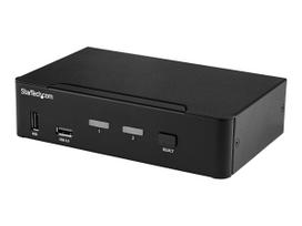 StarTech.com 2-Port DisplayPort KVM Switch - 4K 60Hz - TAA Compliant - KVM-/Audio-/USB-Switch - 2 x KVM/Audio/USB - Desktop