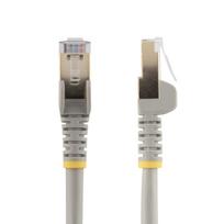 StarTech.com 5m CAT6A Ethernet Cable, 10 Gigabit Shielded Snagless RJ45 100W PoE Patch Cord, CAT 6A 10GbE STP Network Cable w/Strain Relief, Grey, Fluke Tested/UL Certified Wiring/TIA - Category 6A - 26AWG (6ASPAT5MGR)