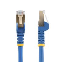 StarTech.com 6ASPAT10MBL Patchkabel CAT6a (10 m, blau, RJ45-Snagless-Steckverbinder, CAT6a-STP-Kabel, Kupferdraht, Netzwerkkabel) - Patch-Kabel - RJ-45 (M) bis RJ-45 (M) - 10 m - STP - CAT 6a - geformt, ohne Haken - Blau