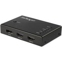 StarTech.com 4 Port HDMI Video Switch - 3x HDMI & 1x DisplayPort - 4K 60Hz - Video/Audio-Schalter - 3 x HDMI + 1 x DisplayPort - Desktop (VS421HDDP)